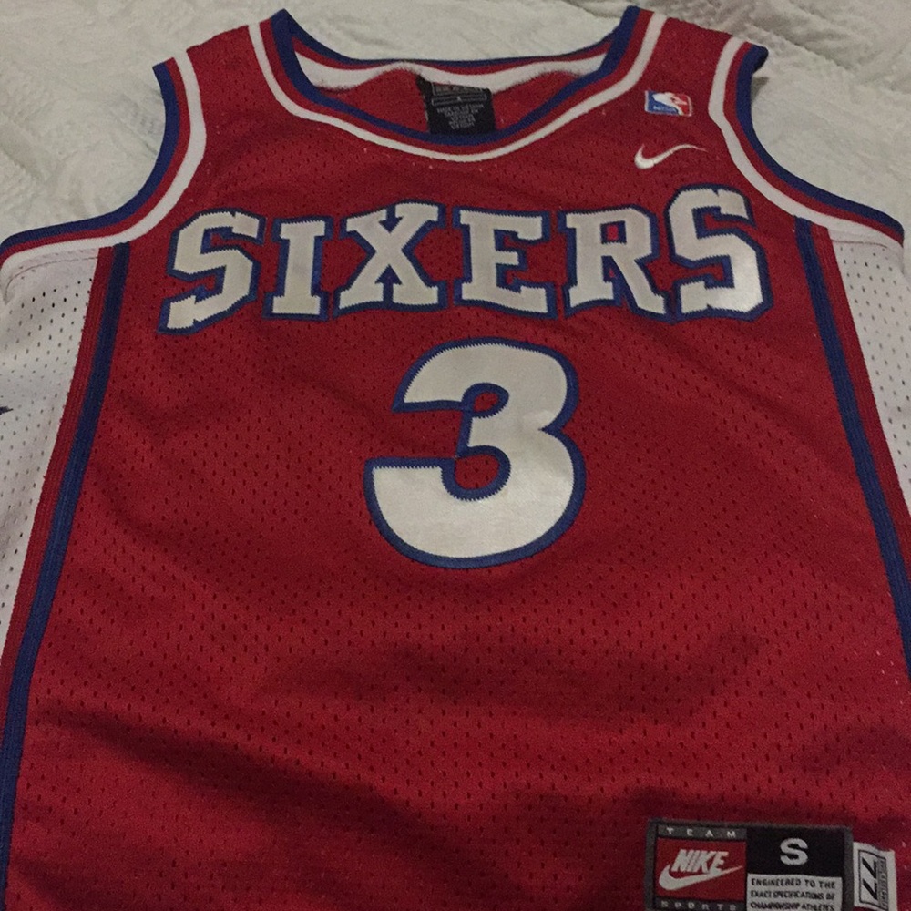 76rs Nike Iverson boys jersey throwback